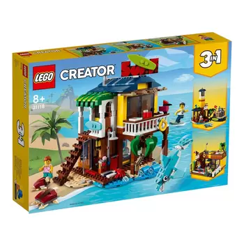 LEGO 創意百變系列3合1 衝浪手海灘小屋 31118